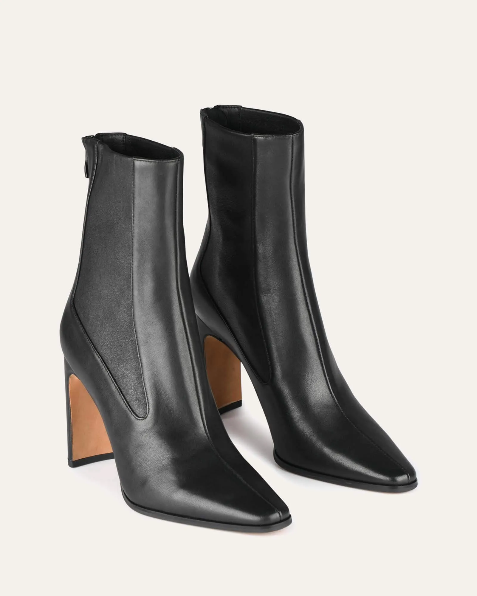 BOTTES HAUTES JUILLET EN CUIR NOIR