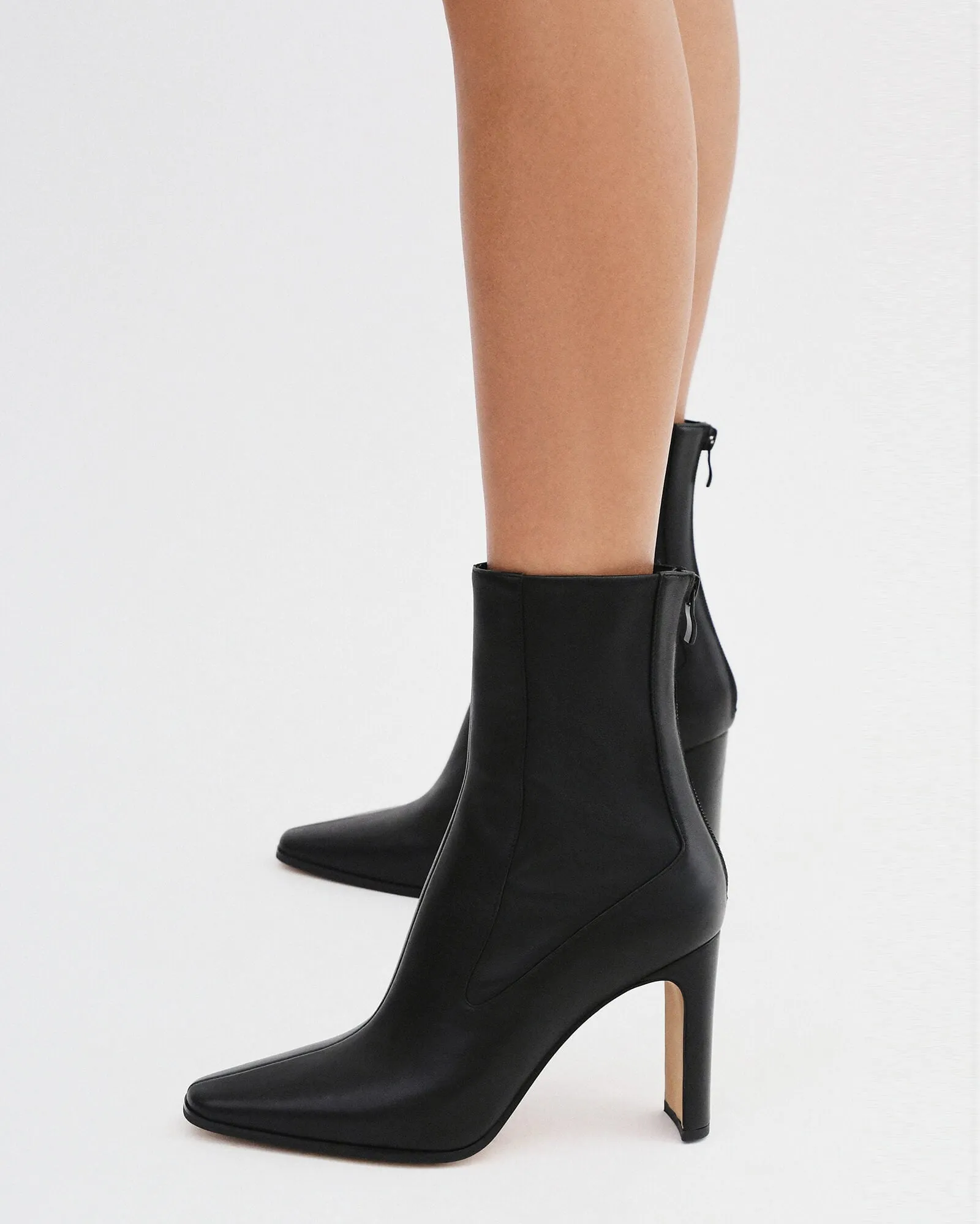 BOTTES HAUTES JUILLET EN CUIR NOIR
