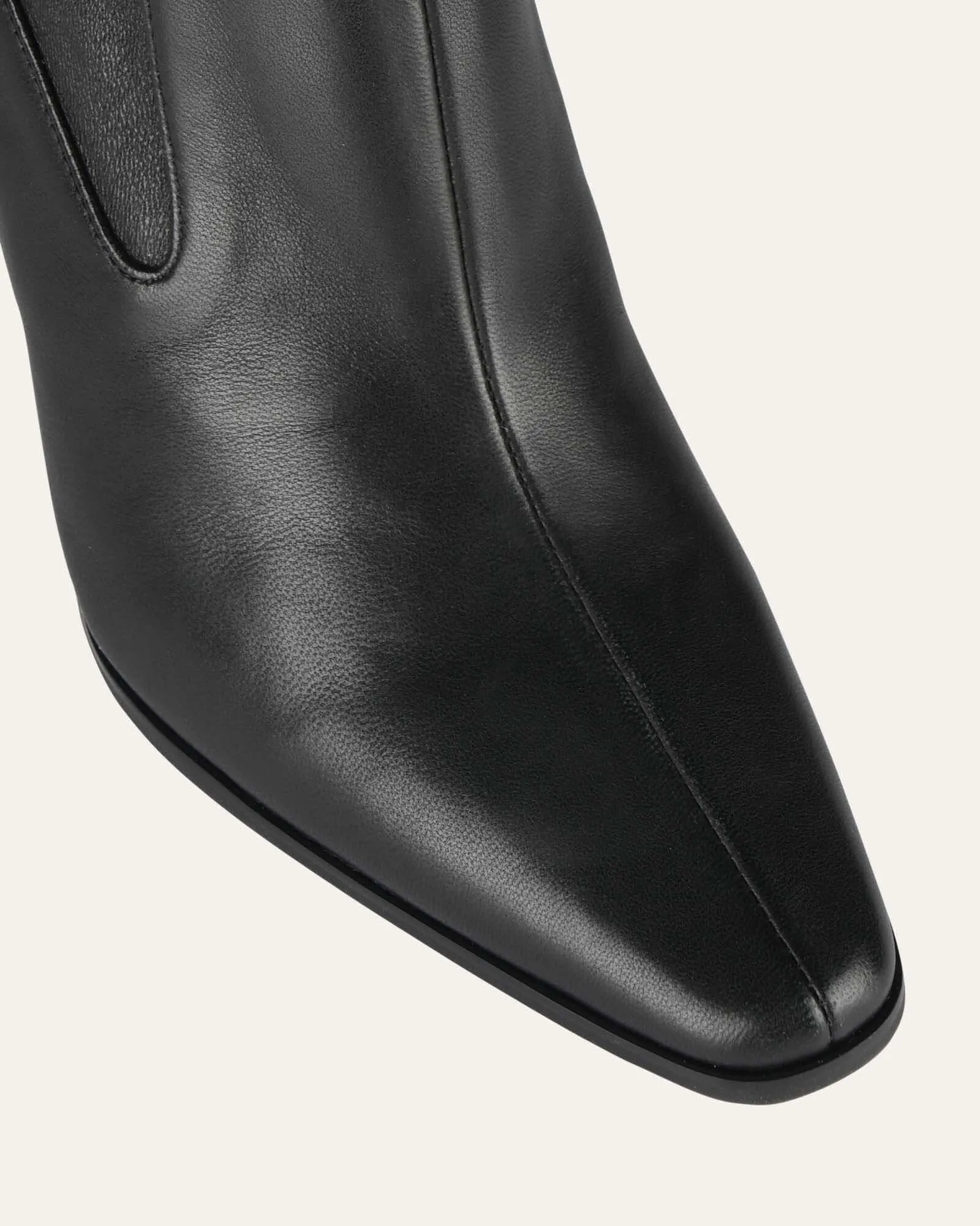 BOTTES HAUTES JUILLET EN CUIR NOIR