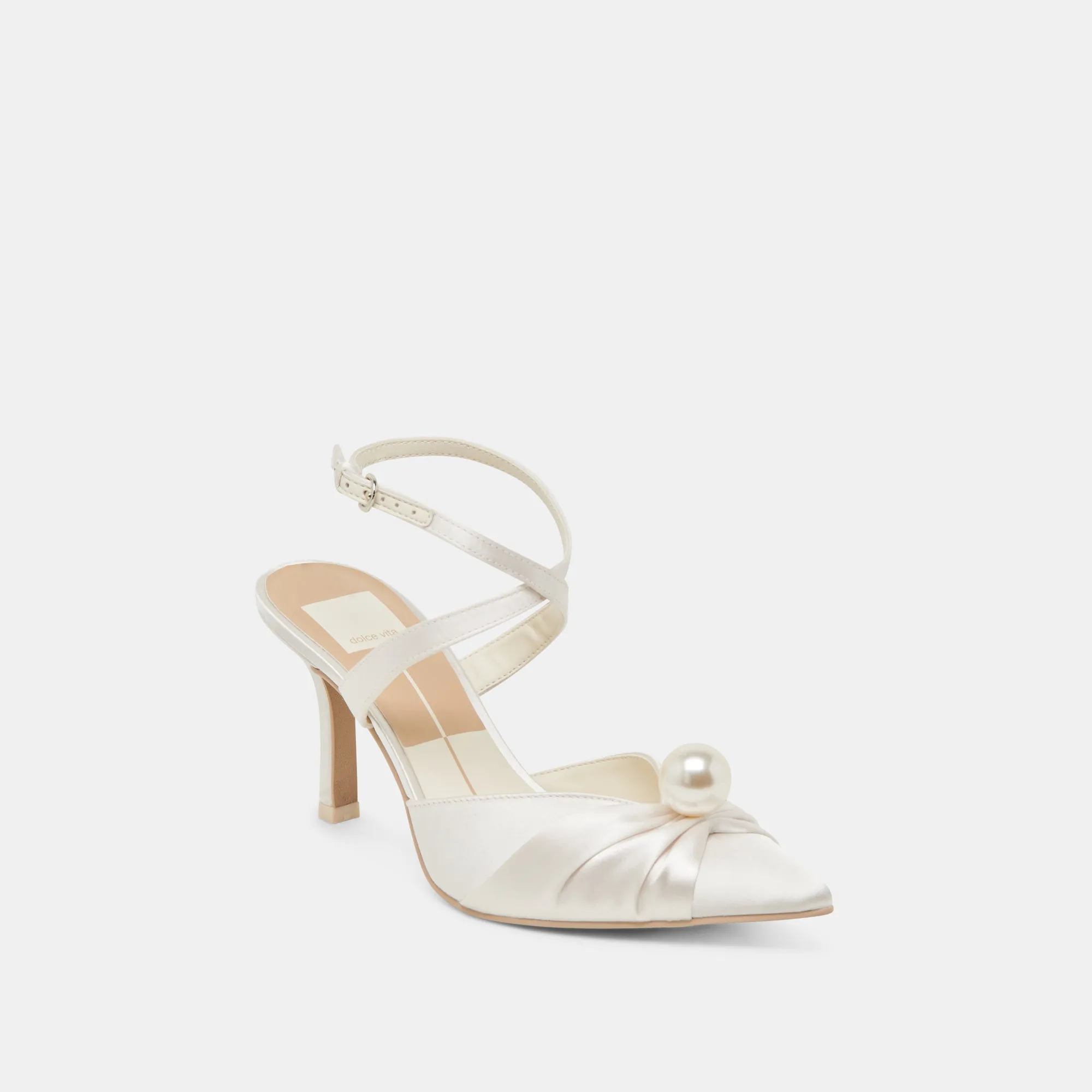 KAYSEY TALONS SATIN VANILLE