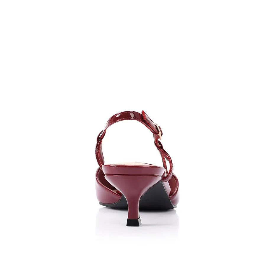 Escarpins Lucas à brides - Vernis Vin