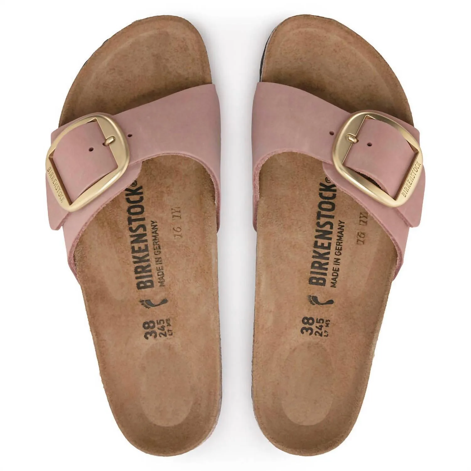 Madrid Big Buckle - Étroit en Vieille Rose