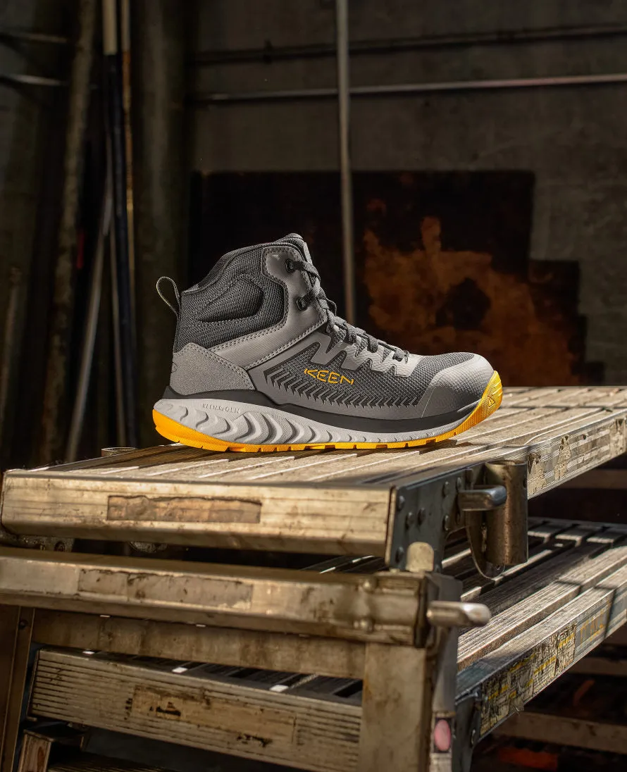 Chaussure de travail Arvada Mid pour homme (bout en carbone) | Noir/Jaune Keen