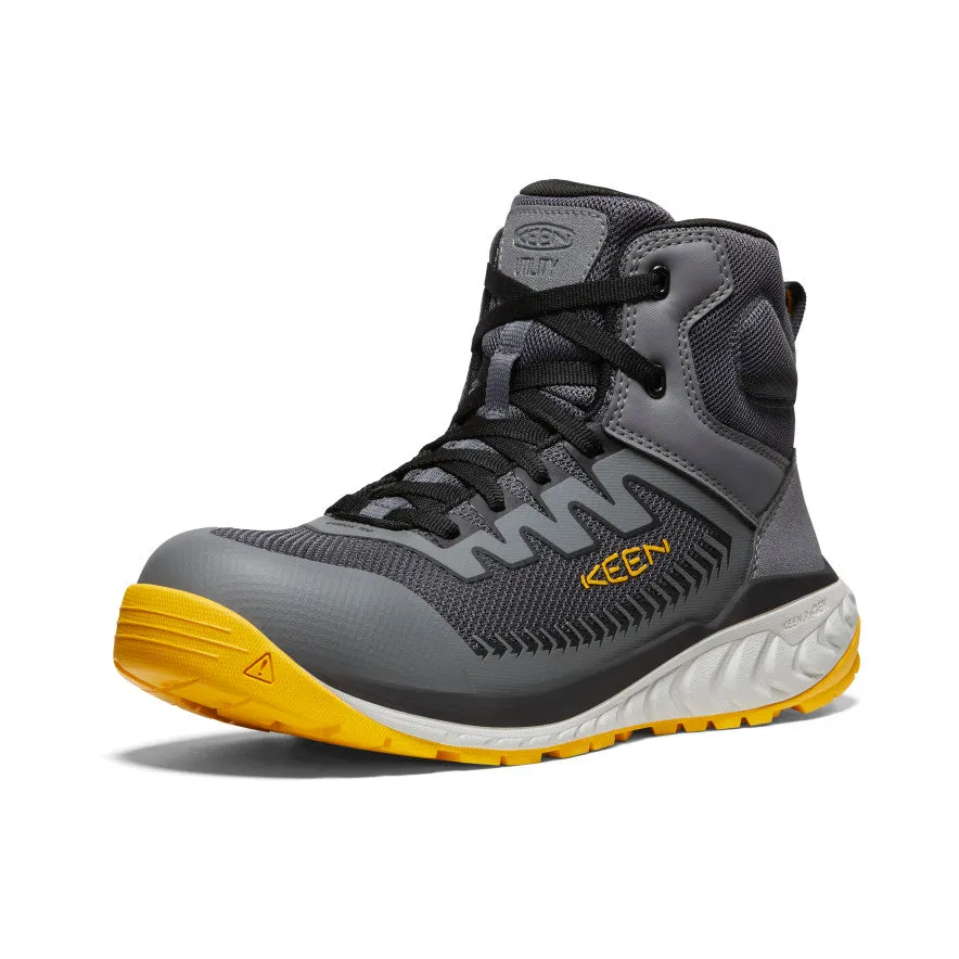 Chaussure de travail Arvada Mid pour homme (bout en carbone) | Noir/Jaune Keen