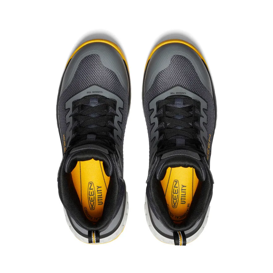 Chaussure de travail Arvada Mid pour homme (bout en carbone) | Noir/Jaune Keen
