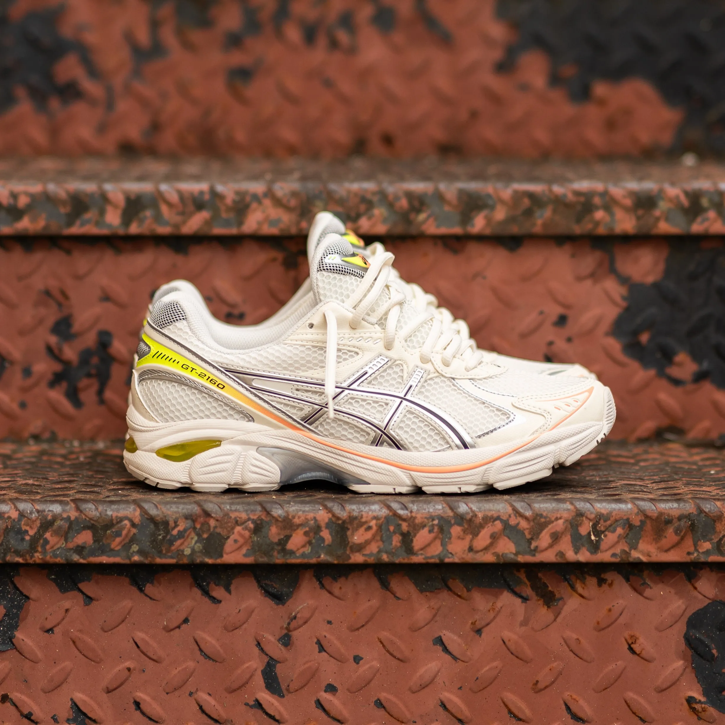 Asics GT-2160 Paris pour Homme (Créme/Jaune Sécurité)
