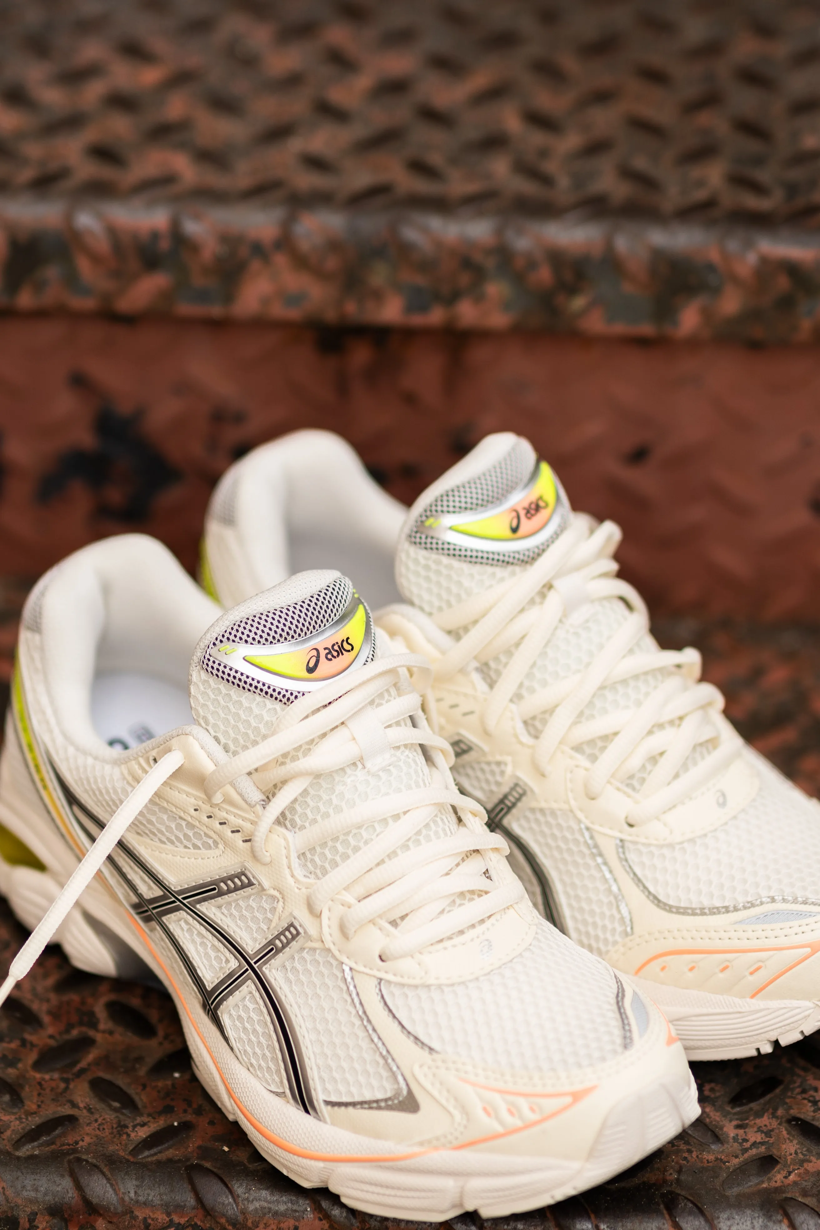 Asics GT-2160 Paris pour Homme (Créme/Jaune Sécurité)