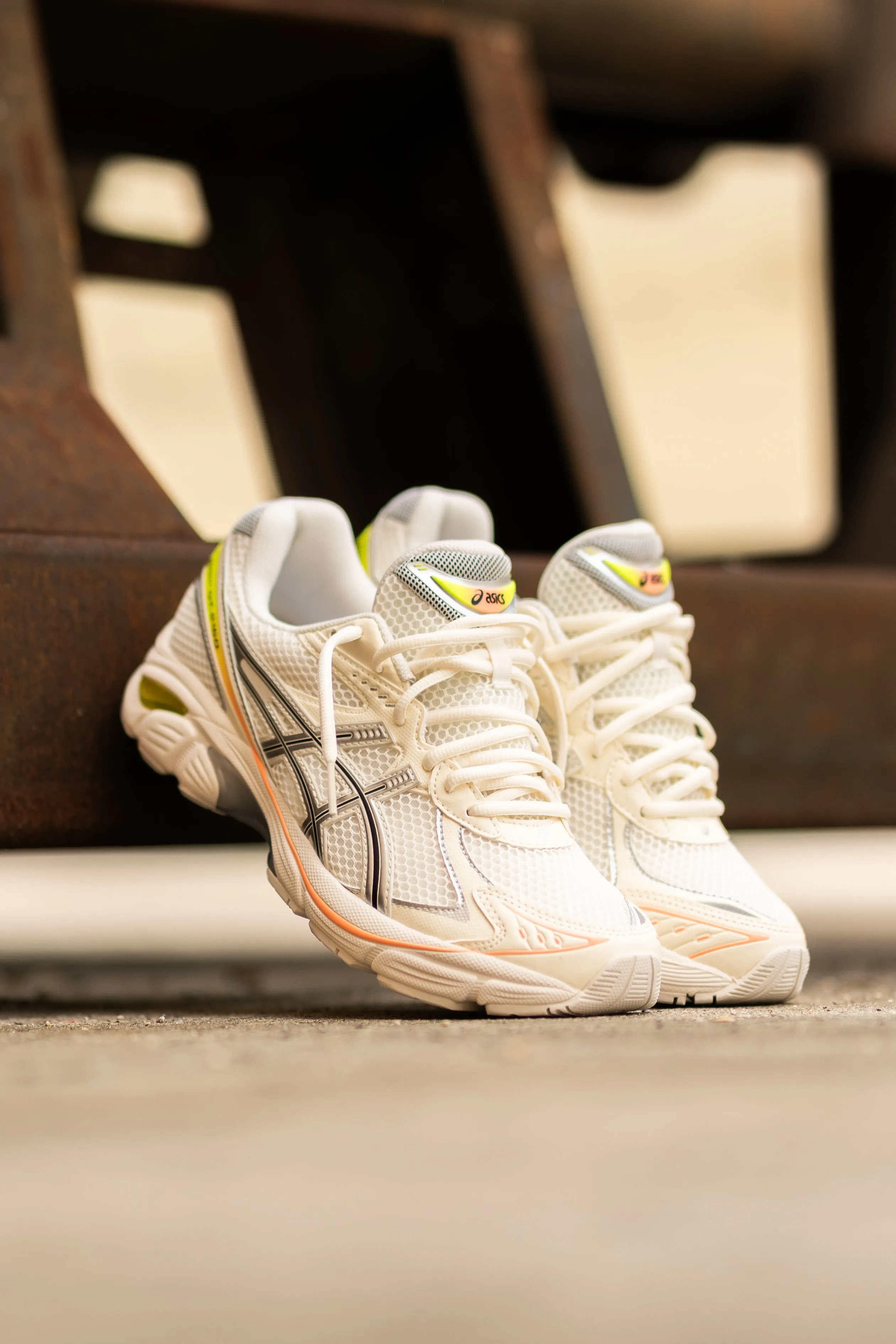 Asics GT-2160 Paris pour Homme (Créme/Jaune Sécurité)