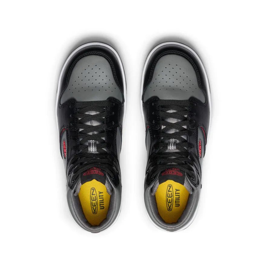 Chaussure de travail Overton Mid pour homme (embout en carbone) | Gris acier/Noir