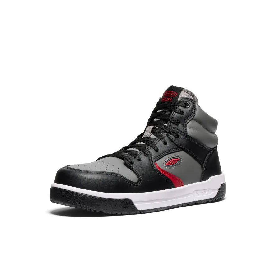 Chaussure de travail Overton Mid pour homme (embout en carbone) | Gris acier/Noir