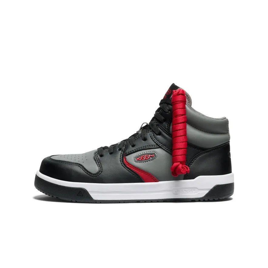 Chaussure de travail Overton Mid pour homme (embout en carbone) | Gris acier/Noir