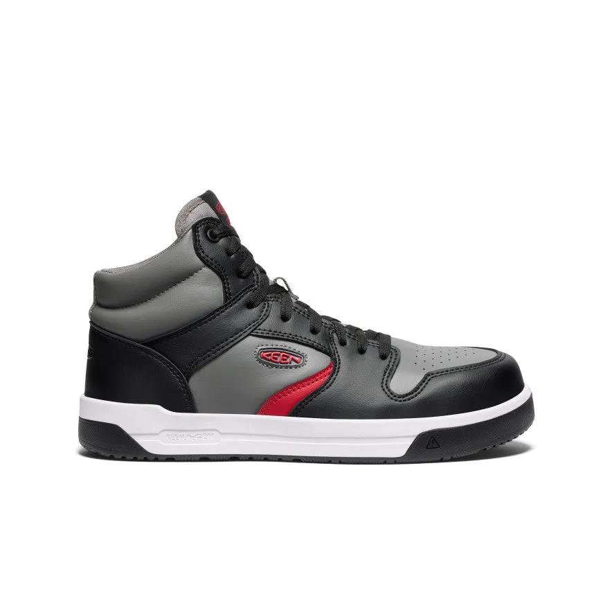 Chaussure de travail Overton Mid pour homme (embout en carbone) | Gris acier/Noir