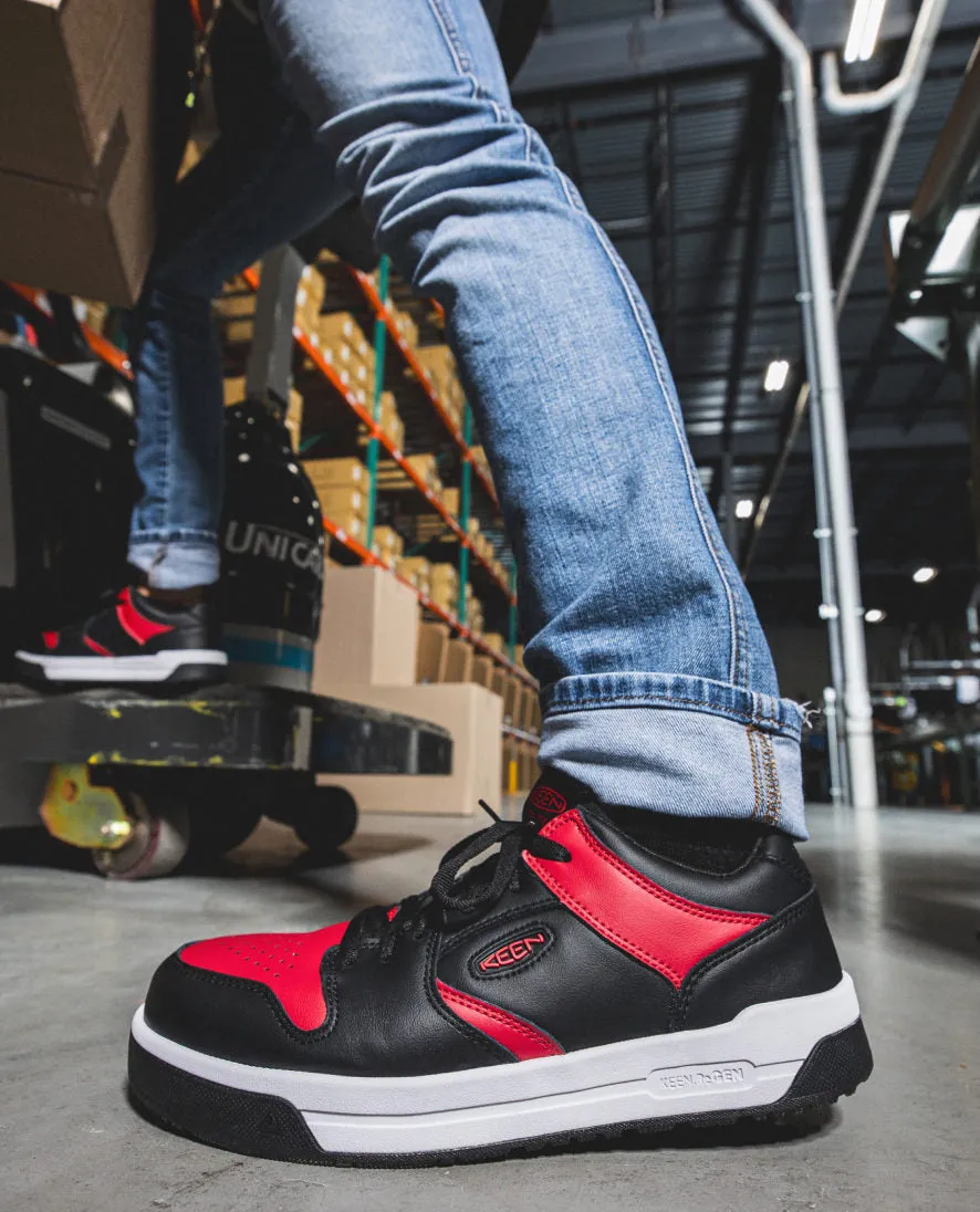 Chaussure de travail Overton pour homme (embout en carbone) | Blanc étoile/Noir