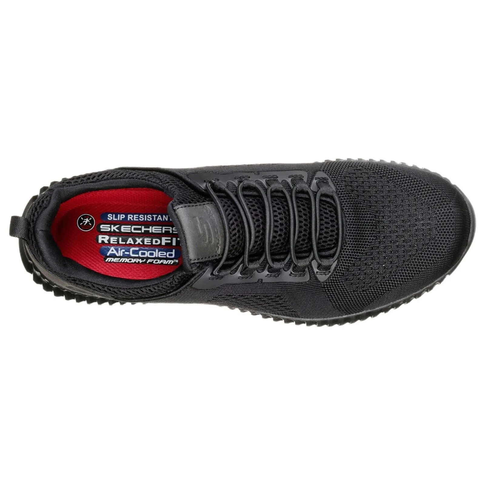 Chaussures de travail larges pour hommes Skechers 77188EC Cessnock - Noir