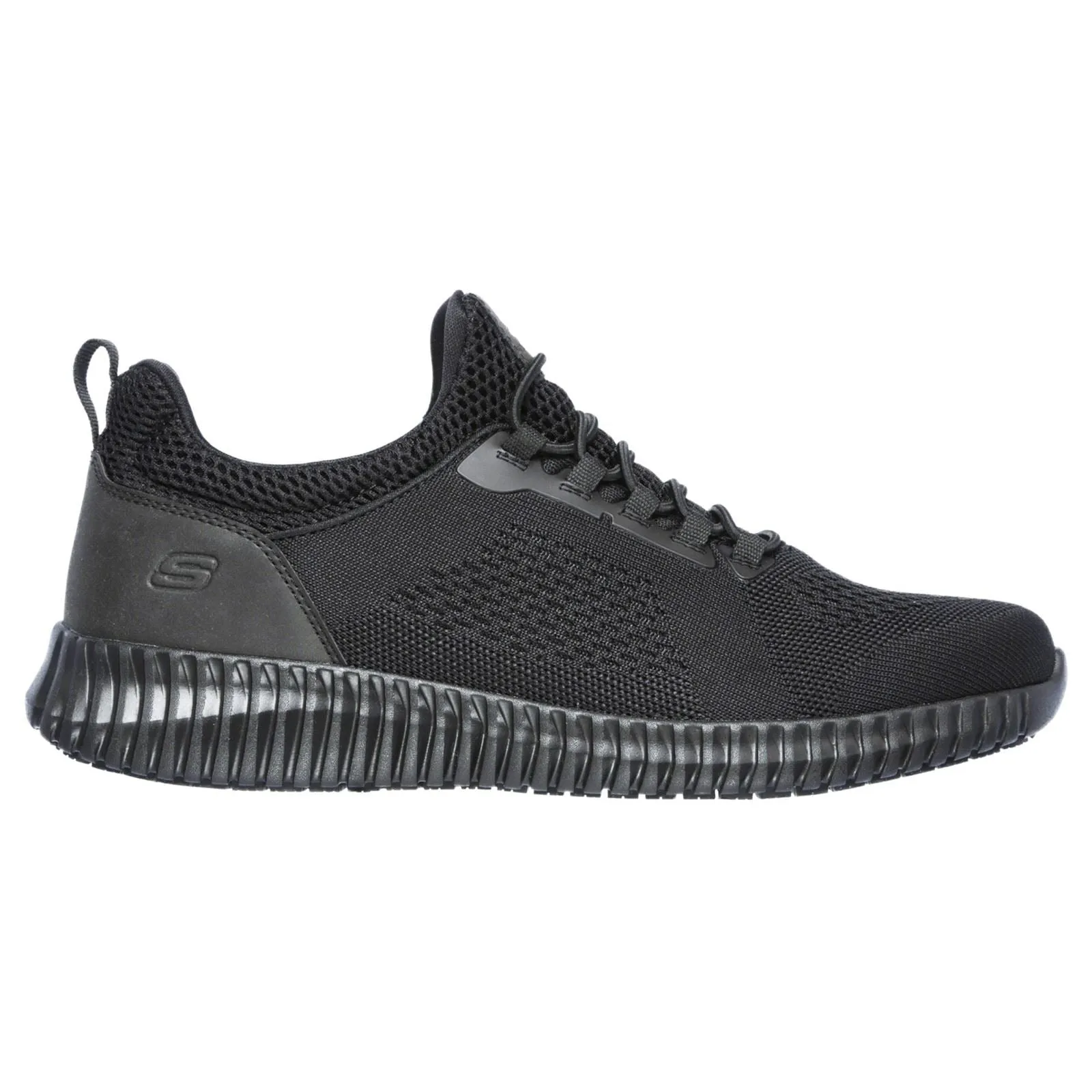 Chaussures de travail larges pour hommes Skechers 77188EC Cessnock - Noir
