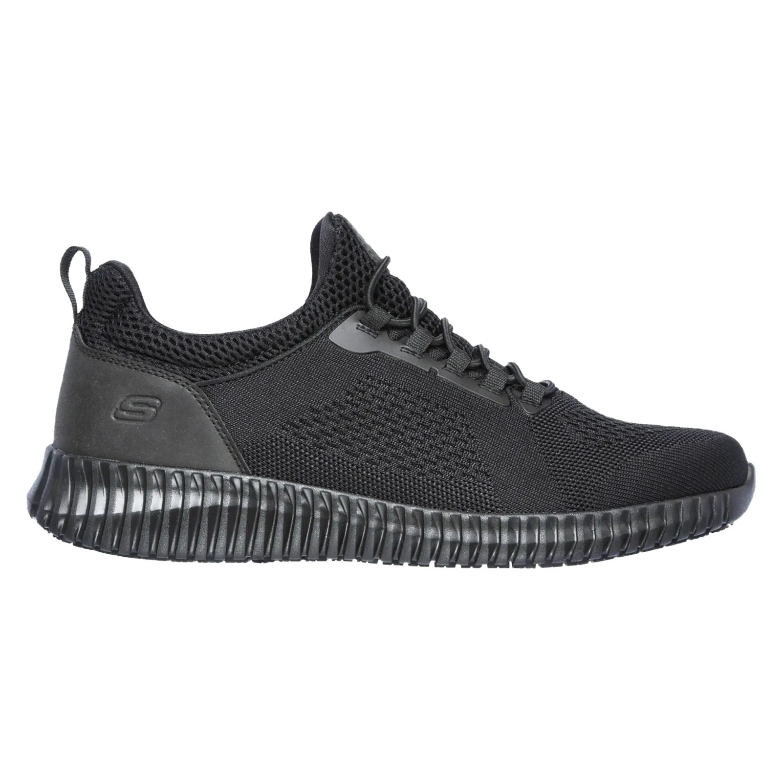 Chaussures de travail larges pour hommes Skechers 77188EC Cessnock - Noir