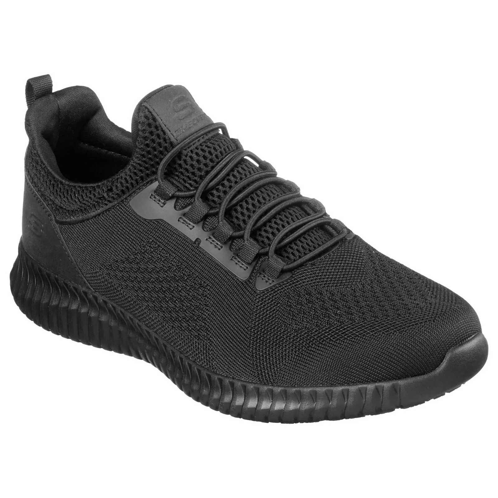 Chaussures de travail larges pour hommes Skechers 77188EC Cessnock - Noir