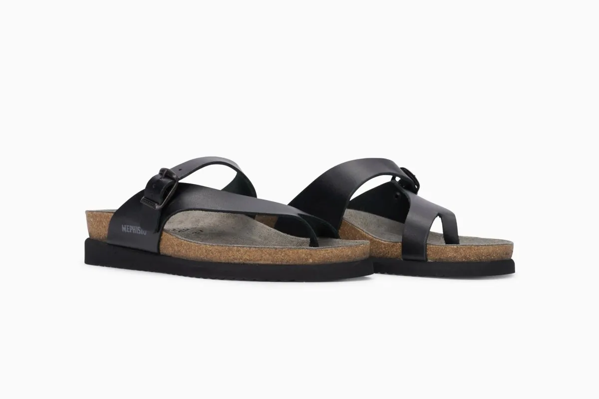 Mephisto Femmes Helen Cuir Noir Cire