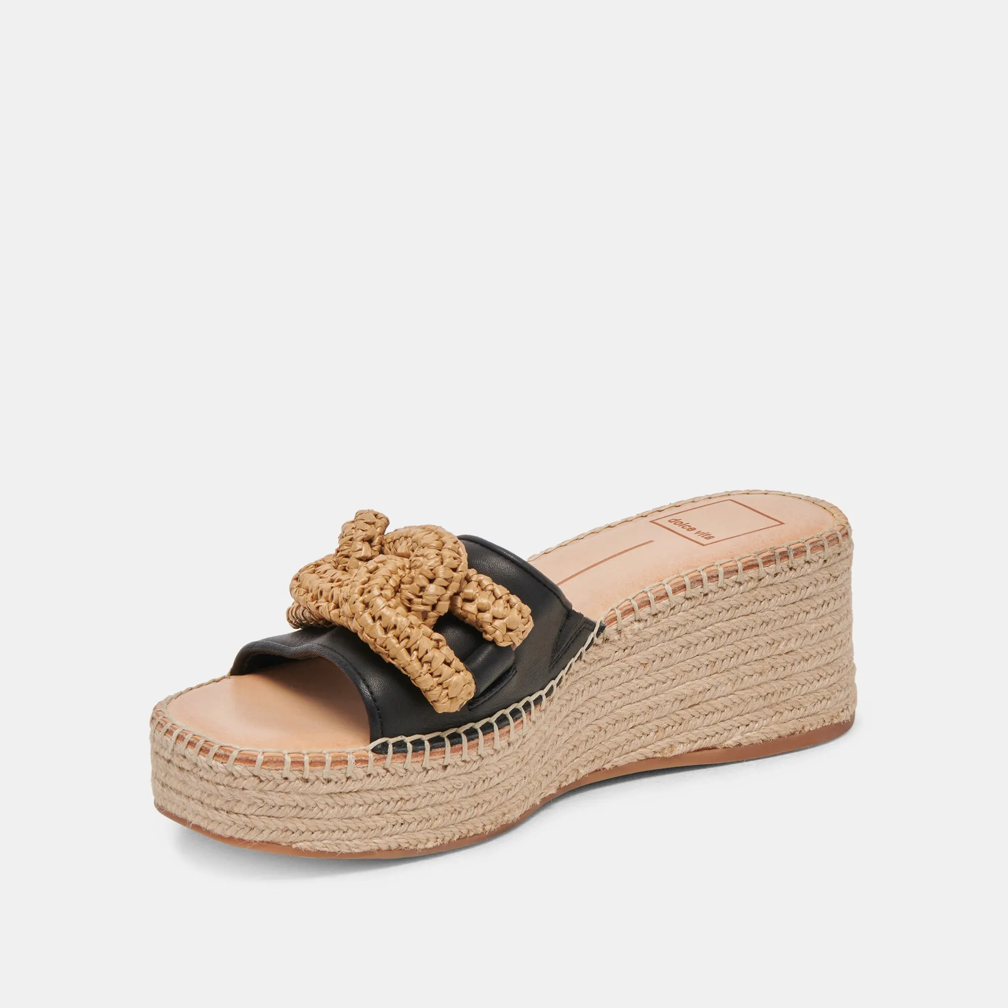 SANDALES NARNIA EN CUIR NOIR
