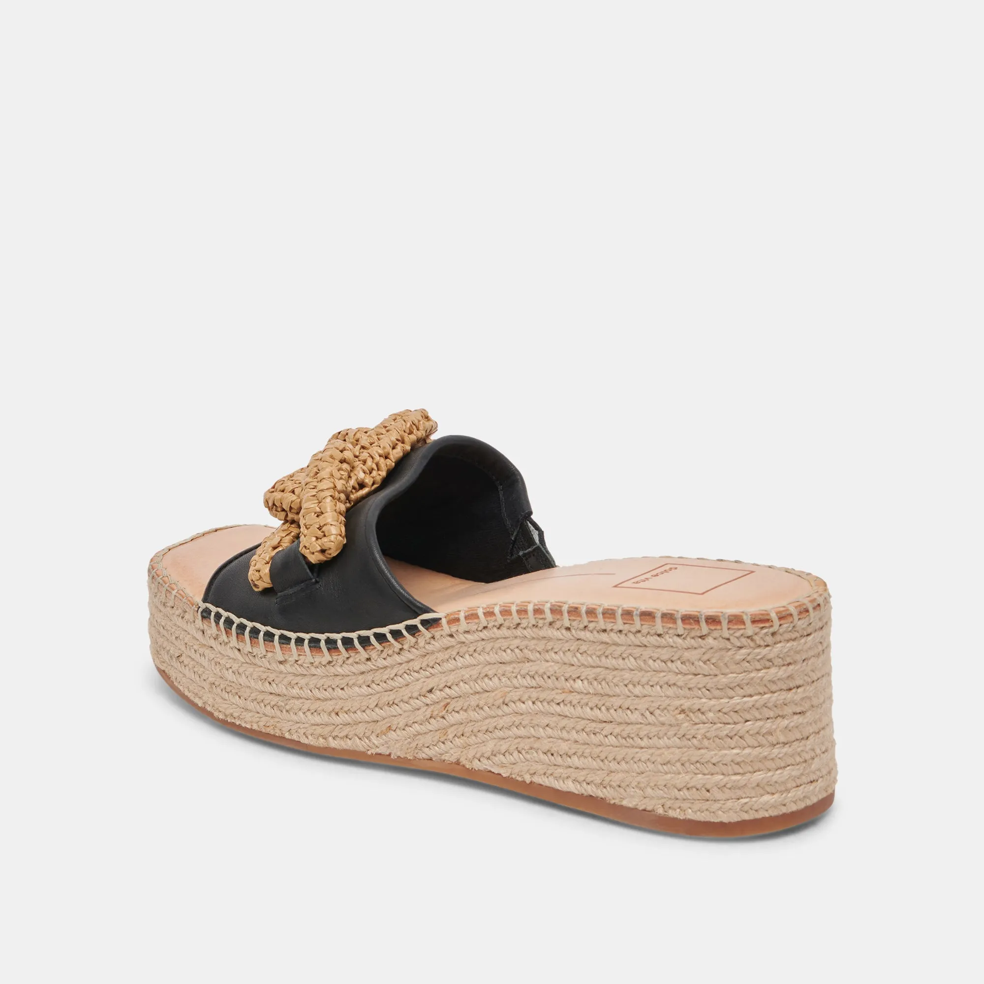 SANDALES NARNIA EN CUIR NOIR