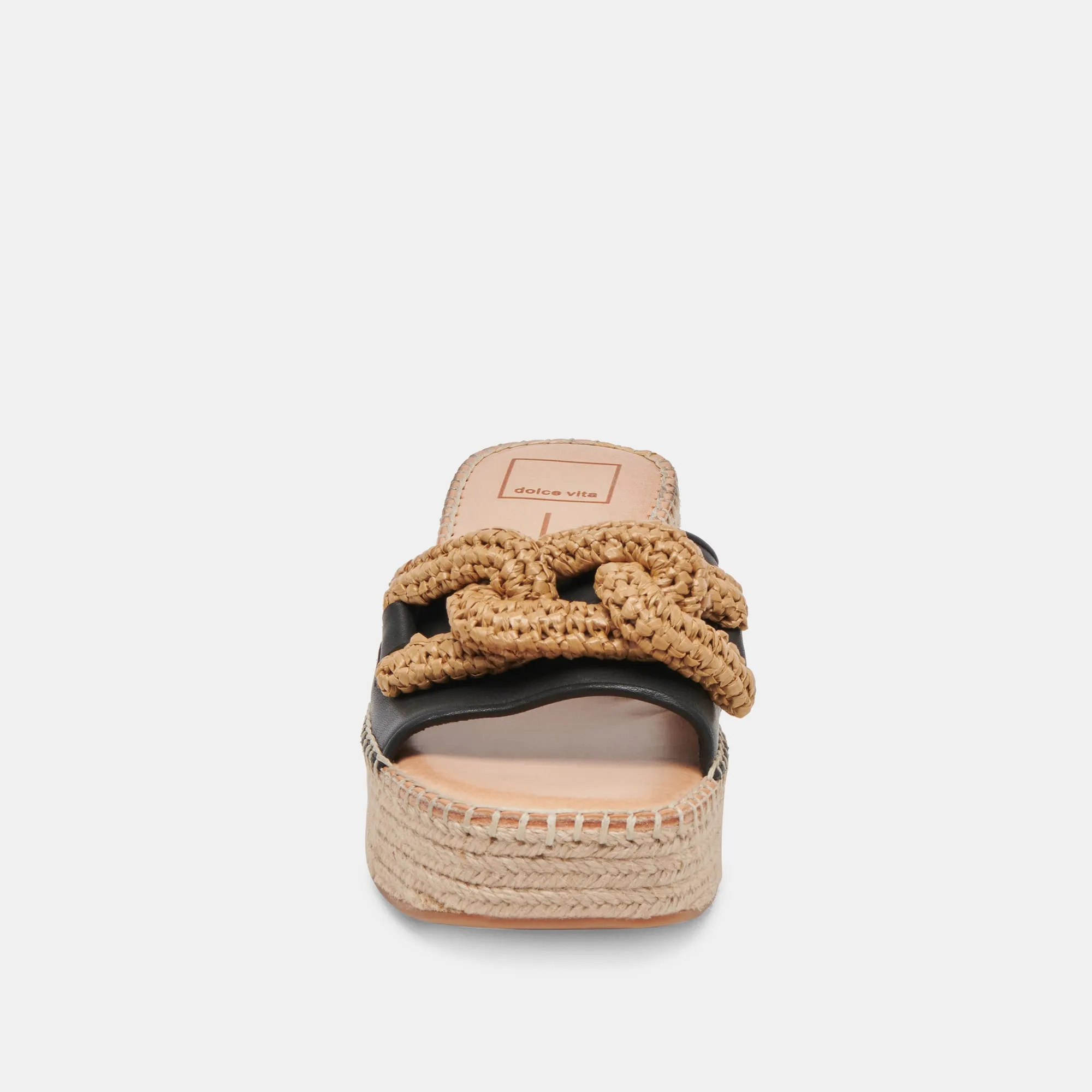 SANDALES NARNIA EN CUIR NOIR