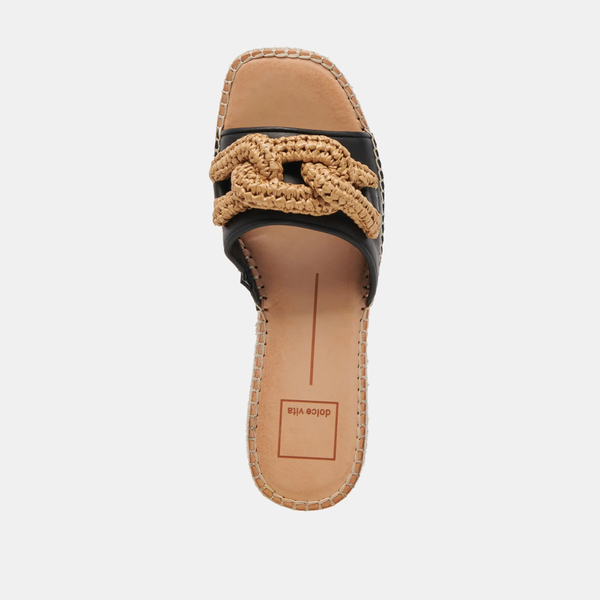 SANDALES NARNIA EN CUIR NOIR