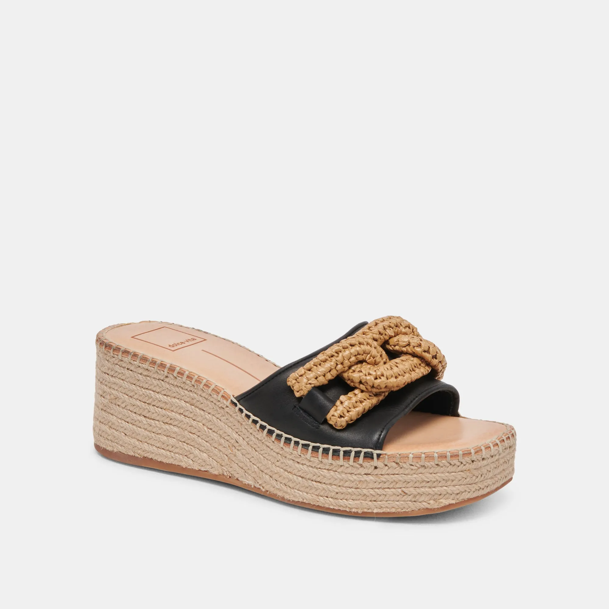 SANDALES NARNIA EN CUIR NOIR