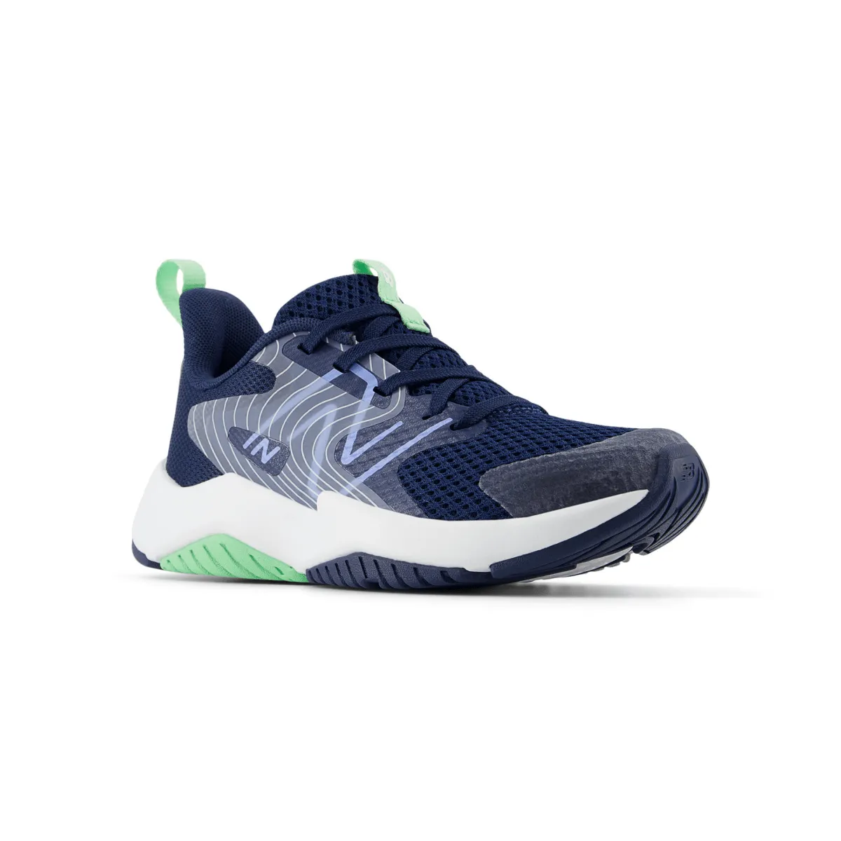 New Balance Enfant (Préscolaire) Rave Run v2 PKRAVAB2 Marine/Ciel Électrique/Herbe Douce