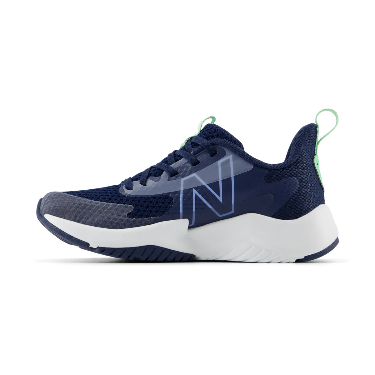 New Balance Enfant (Préscolaire) Rave Run v2 PKRAVAB2 Marine/Ciel Électrique/Herbe Douce