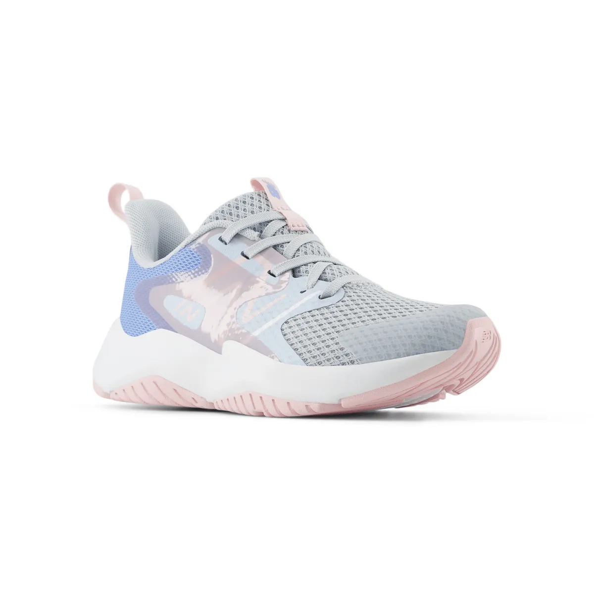 New Balance Enfant (Préscolaire) Rave Run v2 PKRAVAG2 Bleu Ciel Clair/Granite/Rose Sucré