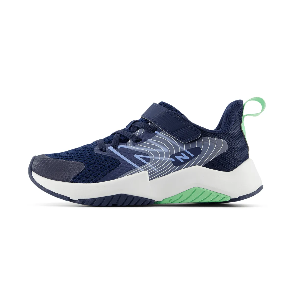 New Balance Enfant (Préscolaire) Rave Run v2 YTRAVAB2 Marine/Ciel Électrique/Herbe Douce