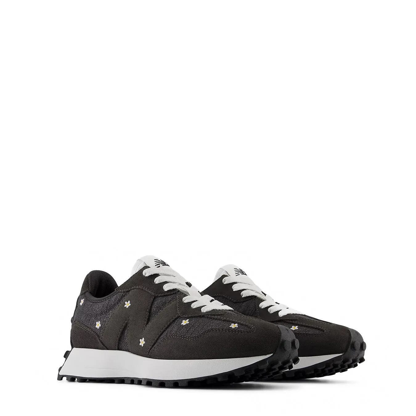 New Balance 327 Trainer Femme Noir Ciment / Blanc