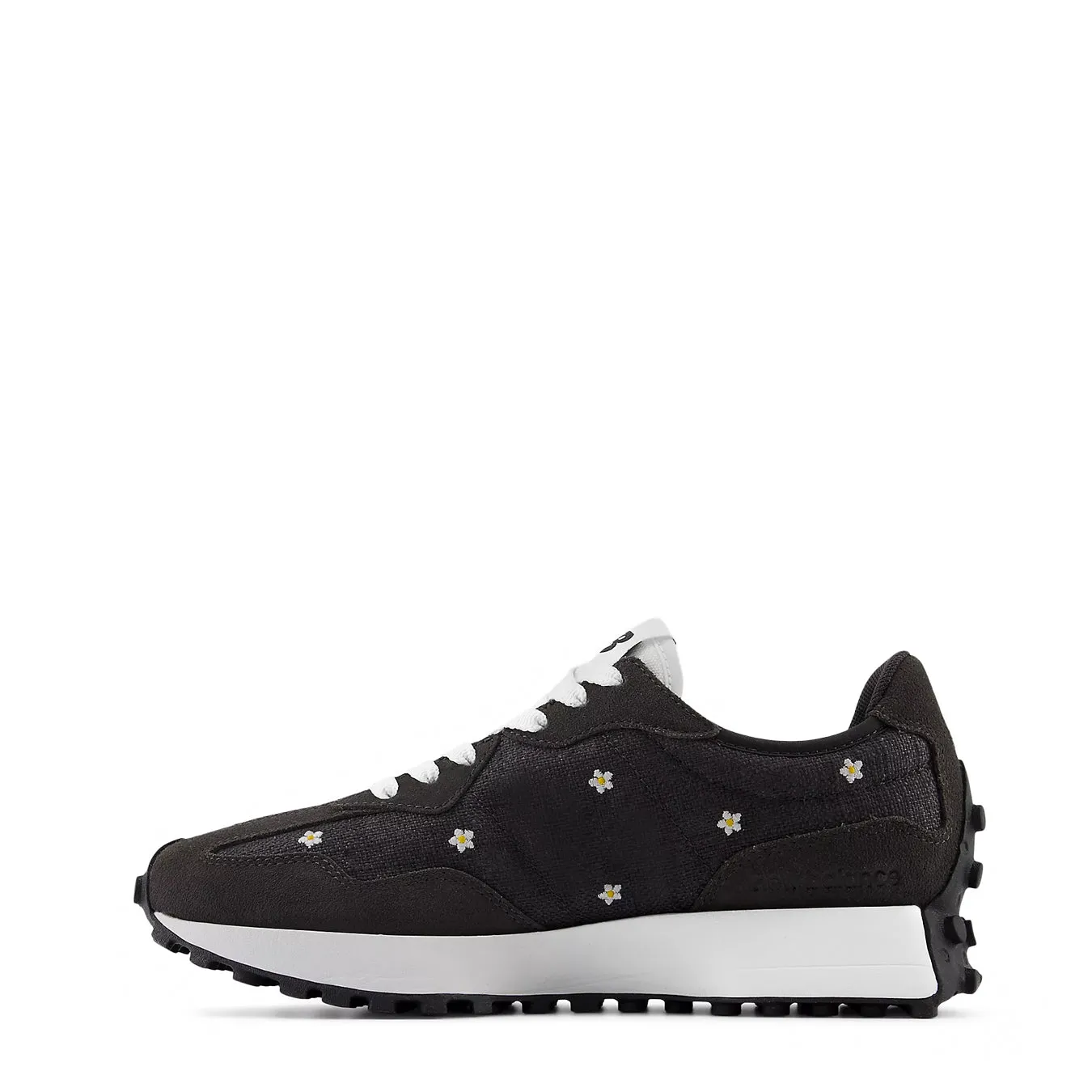 New Balance 327 Trainer Femme Noir Ciment / Blanc