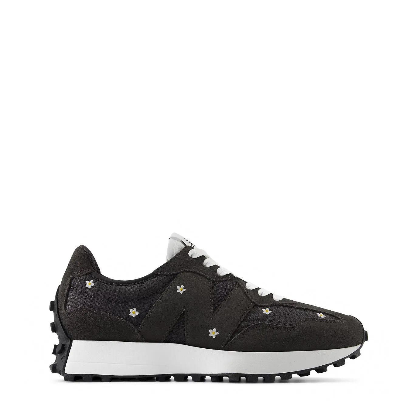 New Balance 327 Trainer Femme Noir Ciment / Blanc