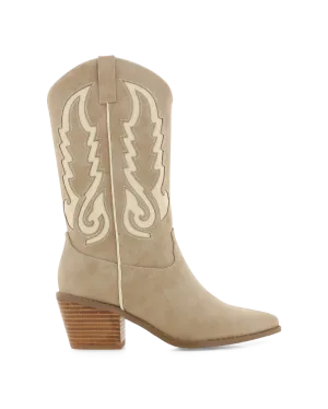 NORVA - NUBUCK TAUPE-CRÈME