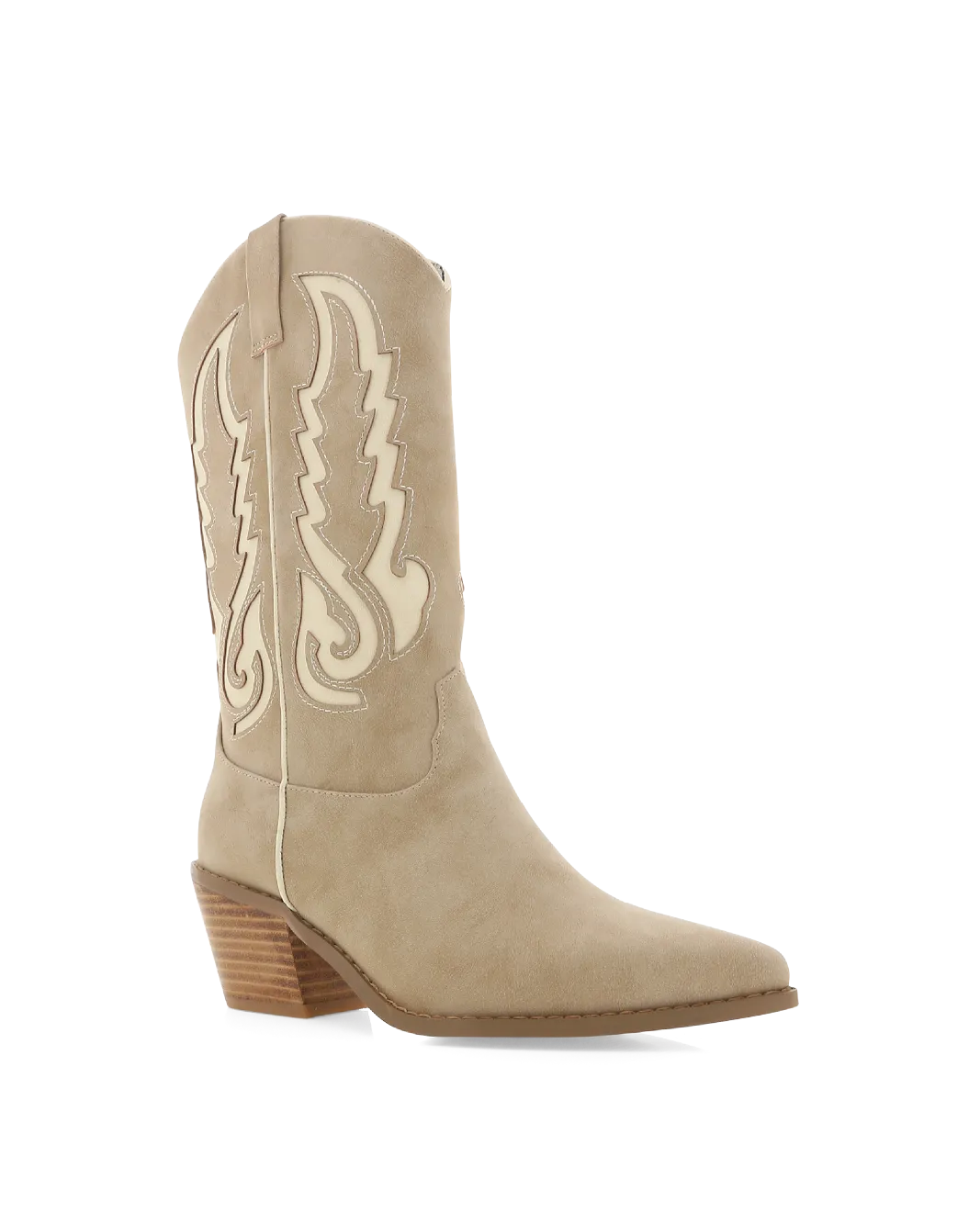 NORVA - NUBUCK TAUPE-CRÈME