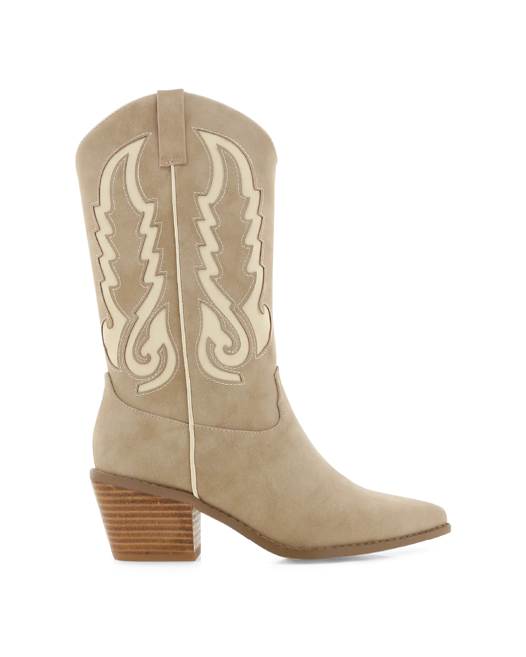 NORVA - NUBUCK TAUPE-CRÈME