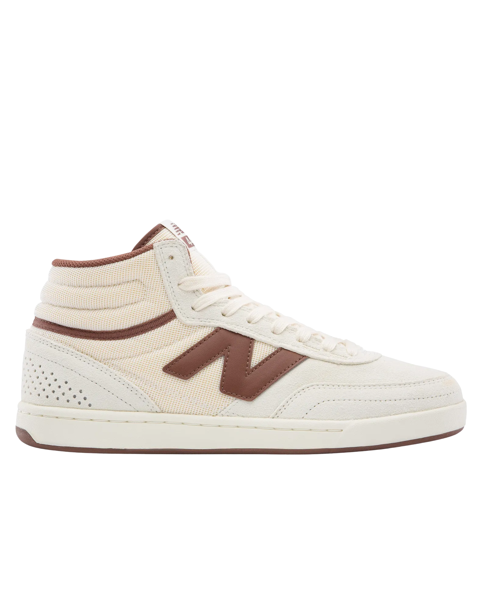 Chaussures Numeric 440 High V2 en Sel de Mer et Brun Foncé
