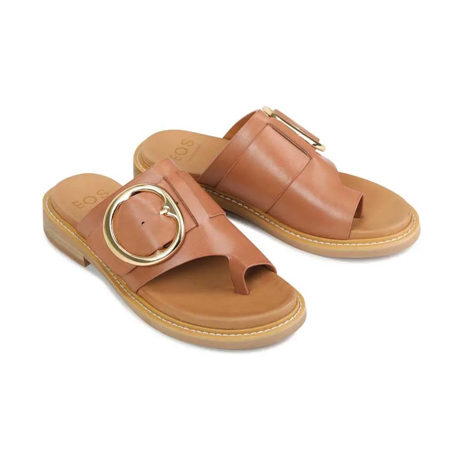 SANDALES SLIDE EN CUIR ORN