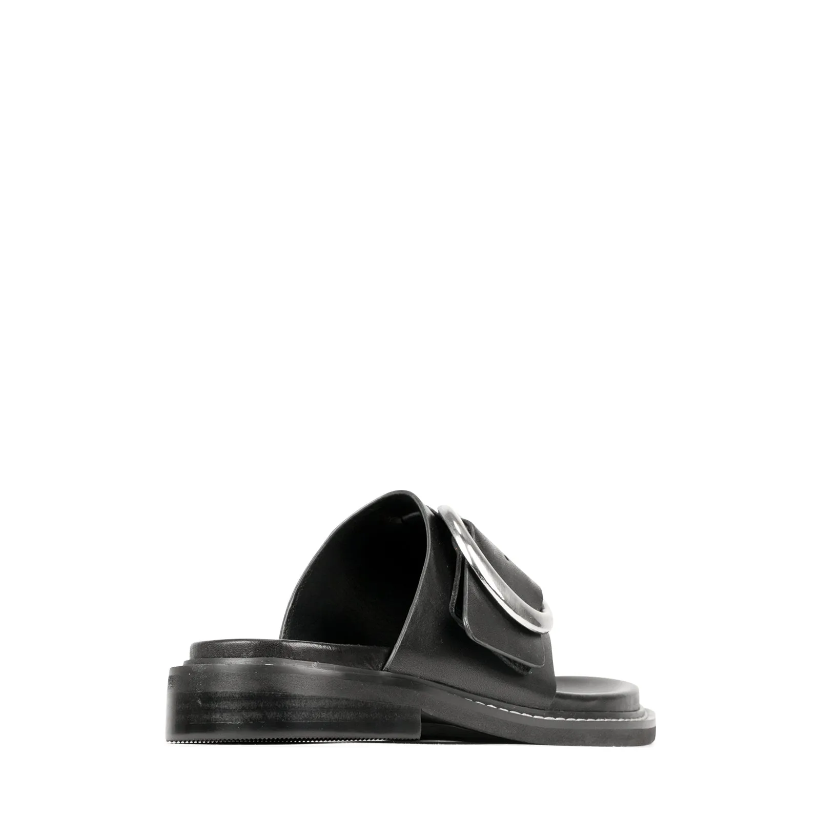 SANDALES SLIDE EN CUIR ORN