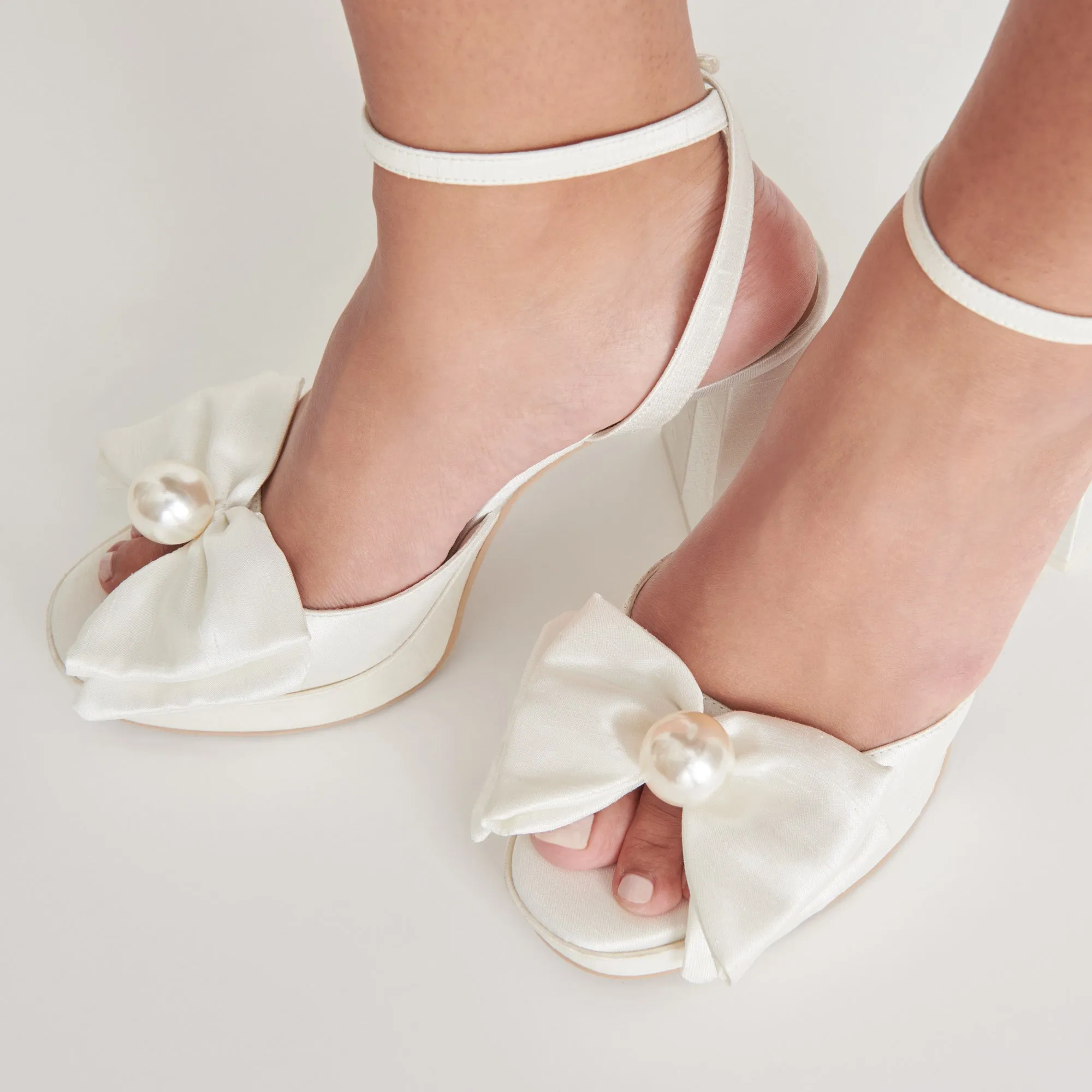 PATTON TALONS SATIN IVOIRE