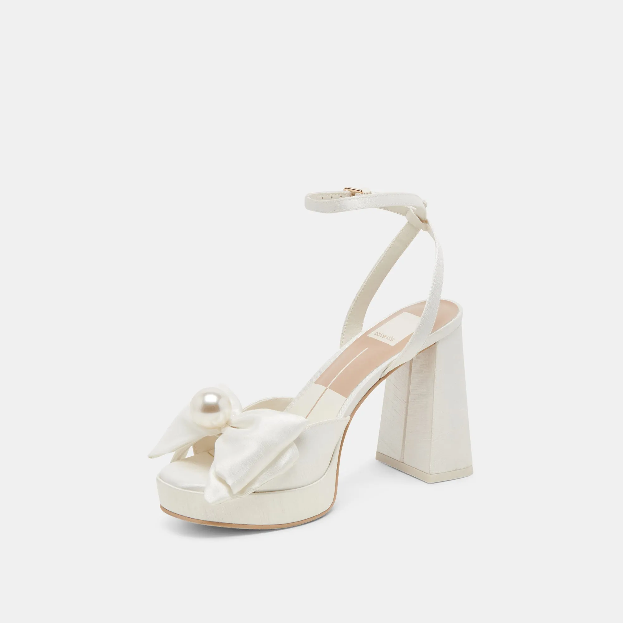 PATTON TALONS LARGES SATIN IVOIRE