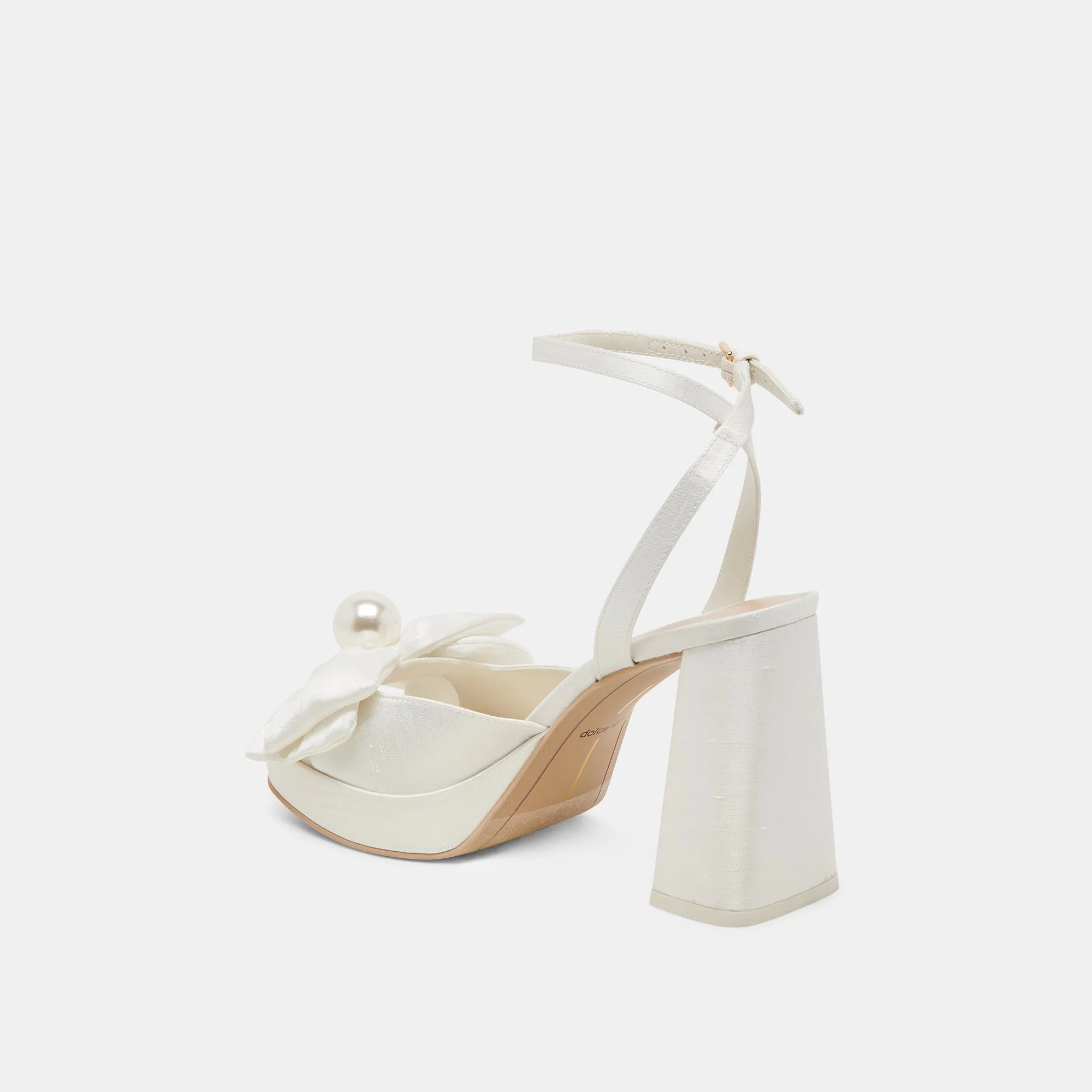 PATTON TALONS LARGES SATIN IVOIRE