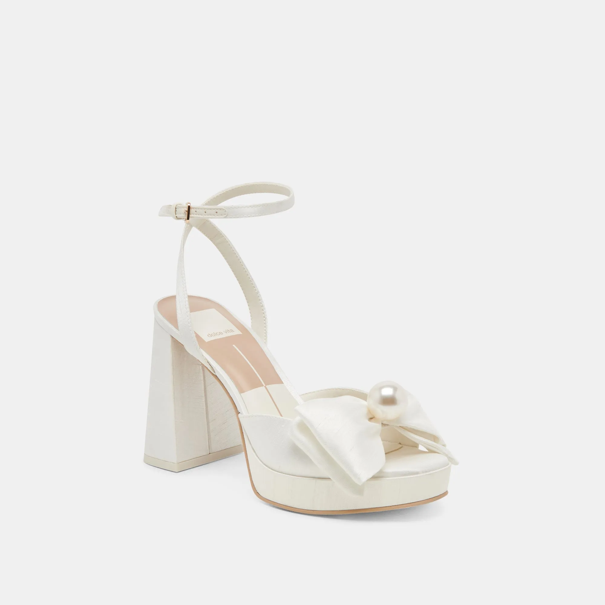 PATTON TALONS LARGES SATIN IVOIRE