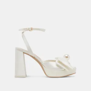 PATTON TALONS LARGES SATIN IVOIRE