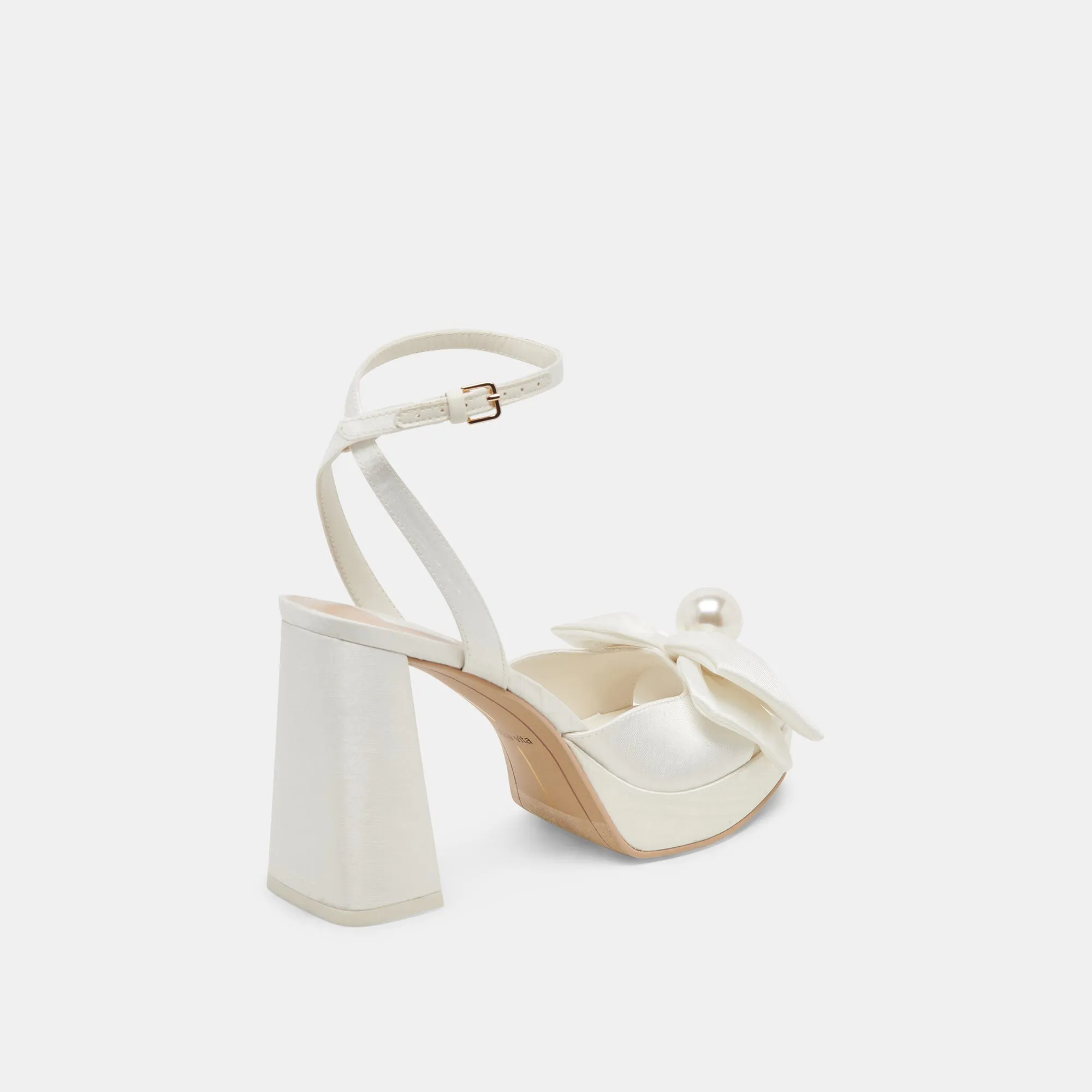 PATTON TALONS LARGES SATIN IVOIRE