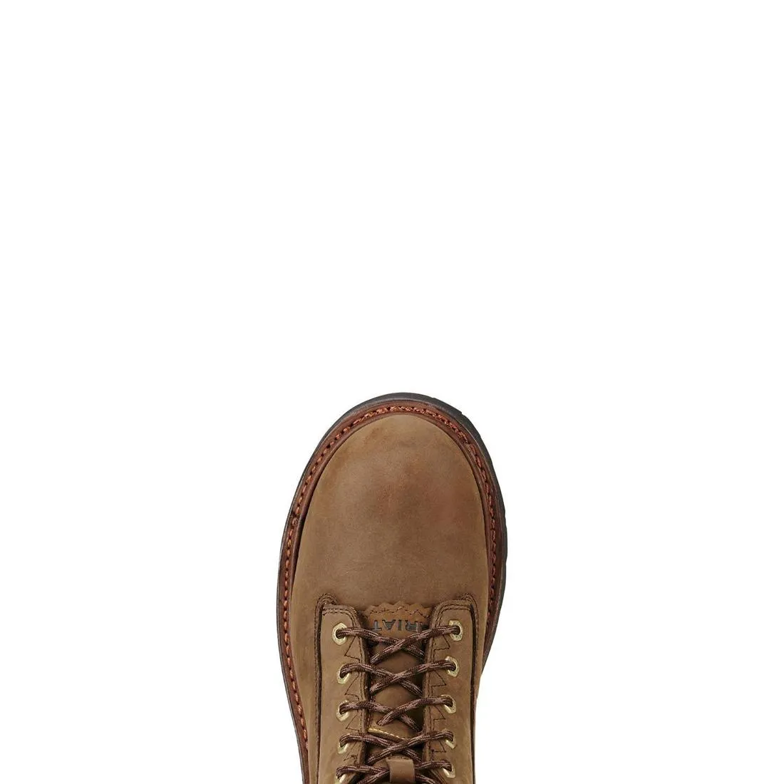 Botte Powerline imperméable à embout souple de 8 pouces, couleur marron vieilli huilé