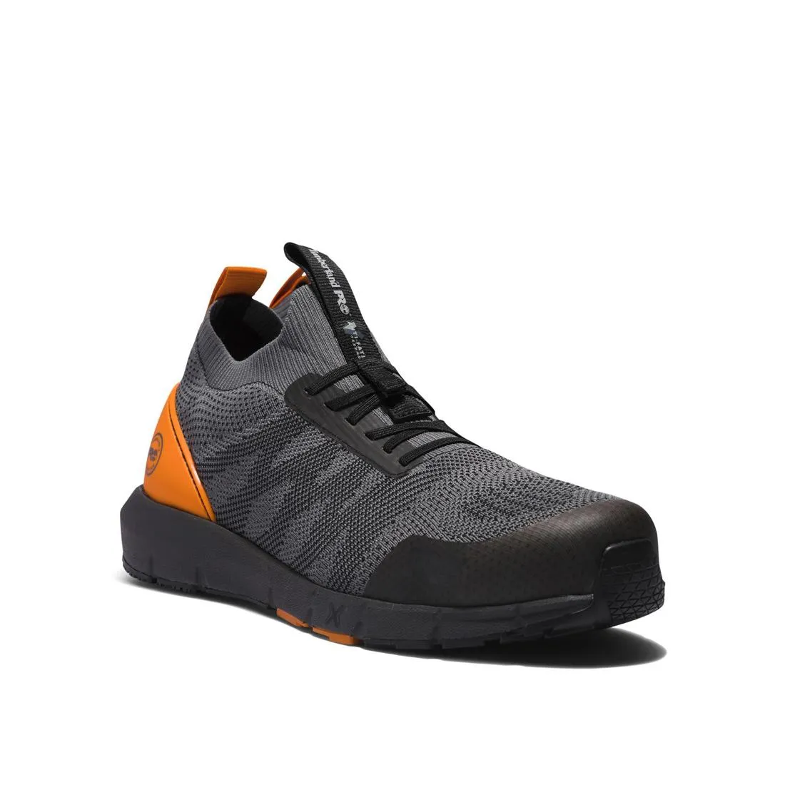 Chaussure de travail à embout composite tricoté Radius Gris