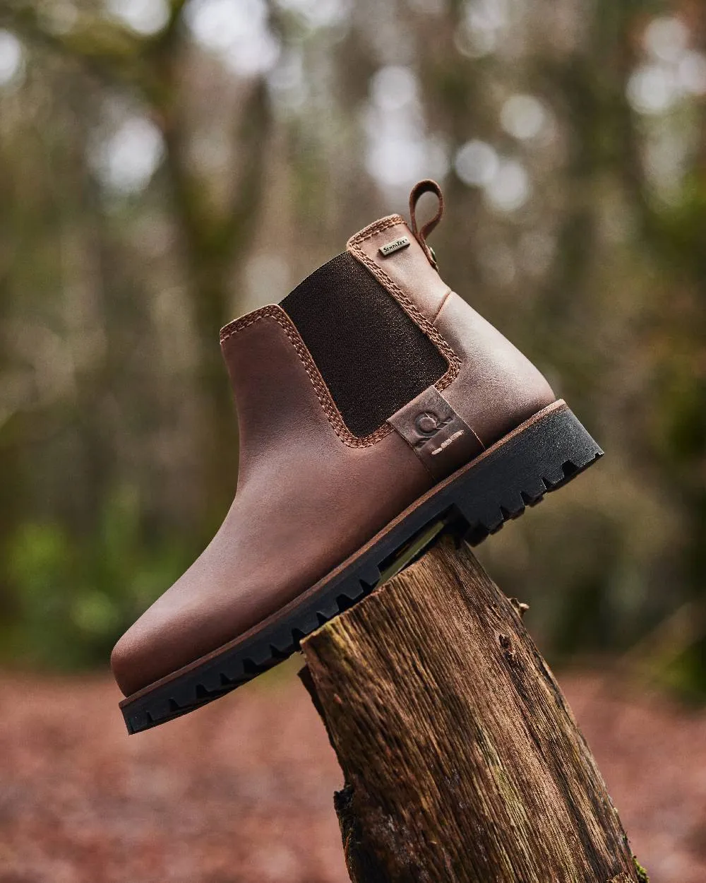 Bottes Chelsea imperméables en cuir premium Olympia II pour femmes Chatham