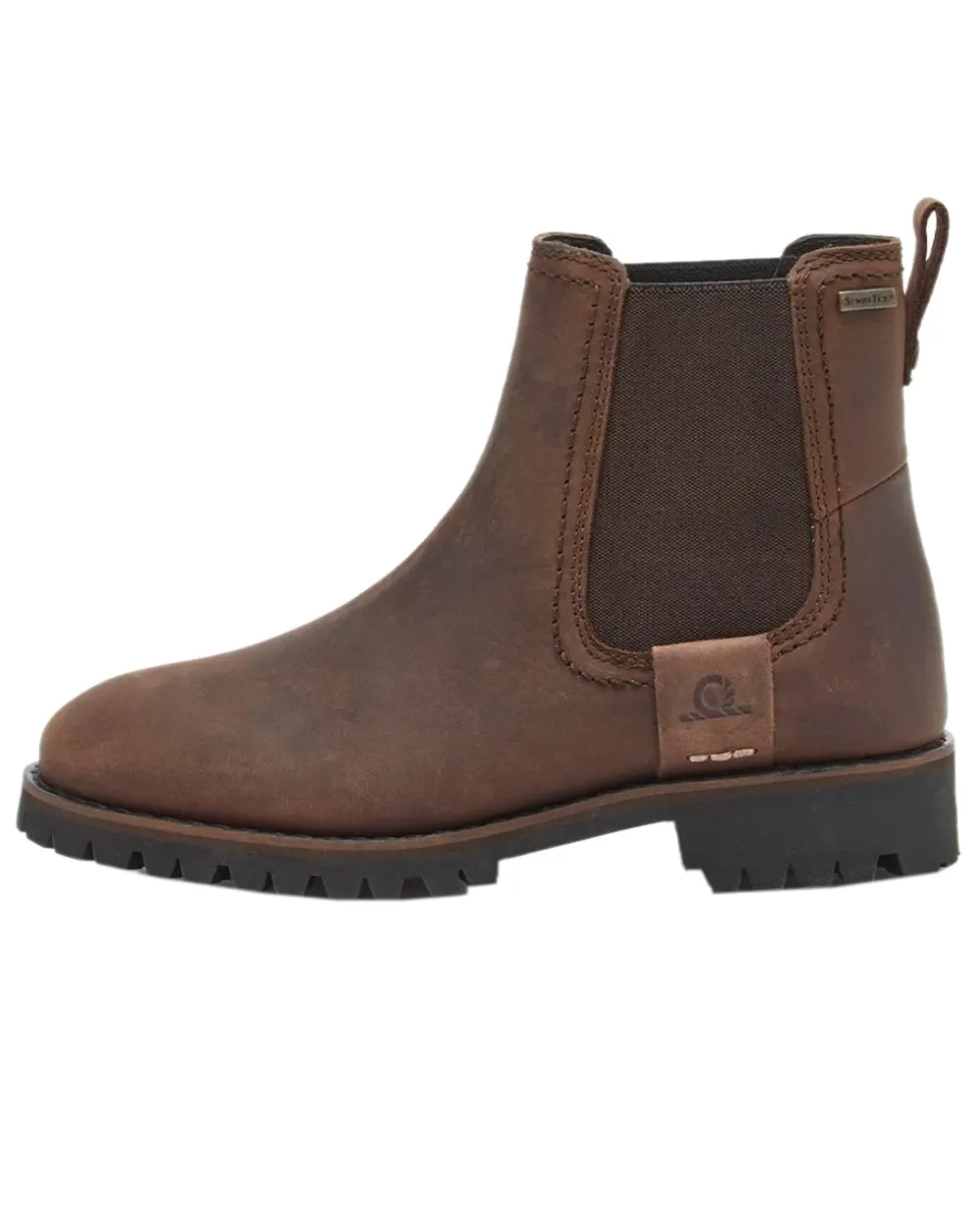 Bottes Chelsea imperméables en cuir premium Olympia II pour femmes Chatham